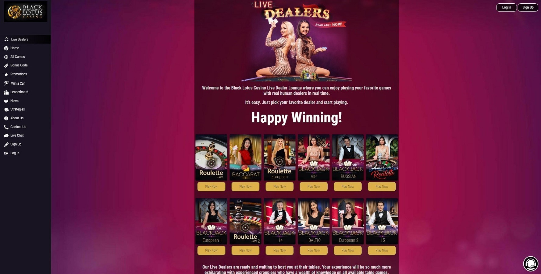 Live Dealer Casino