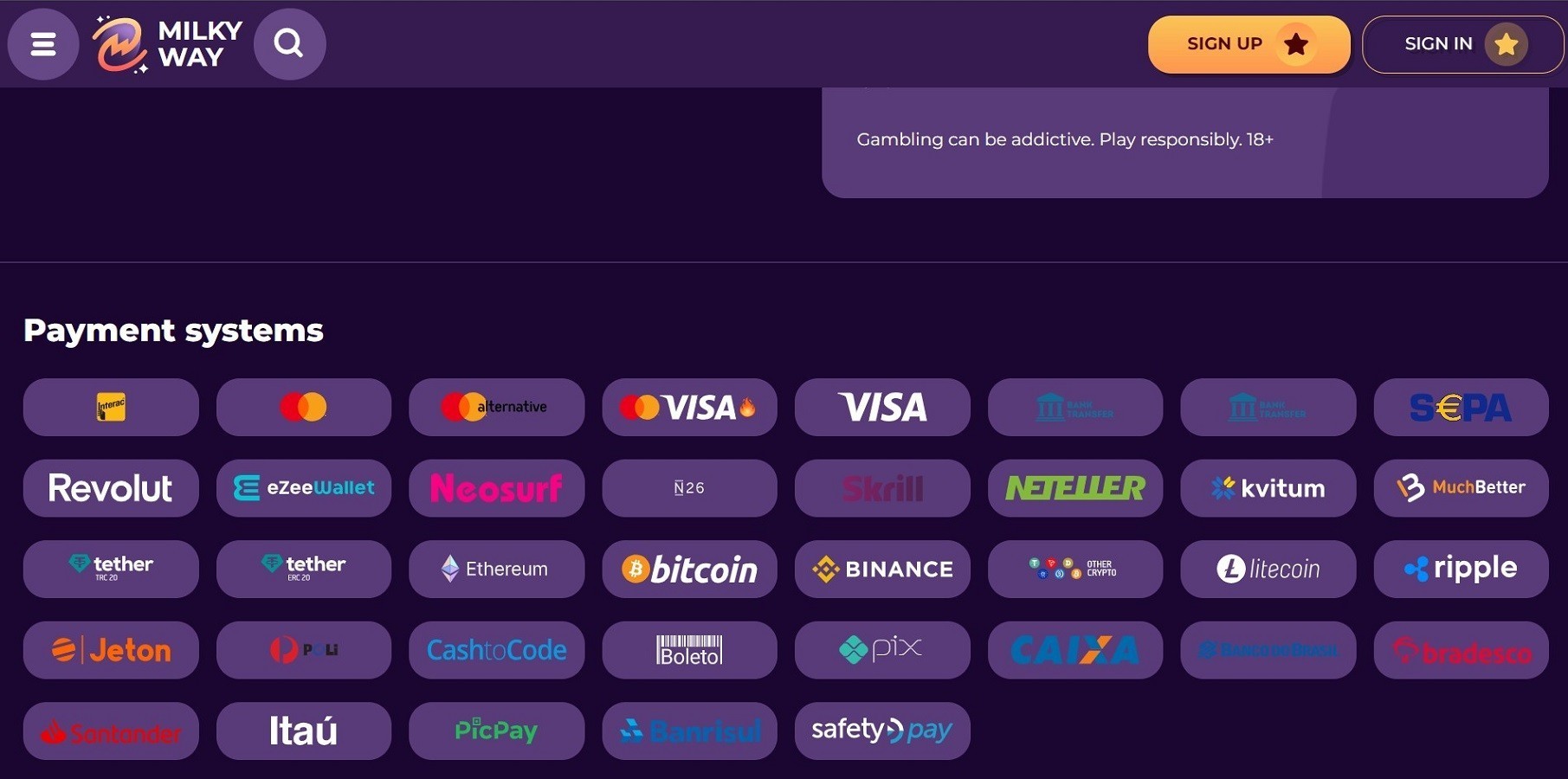 Payment Options