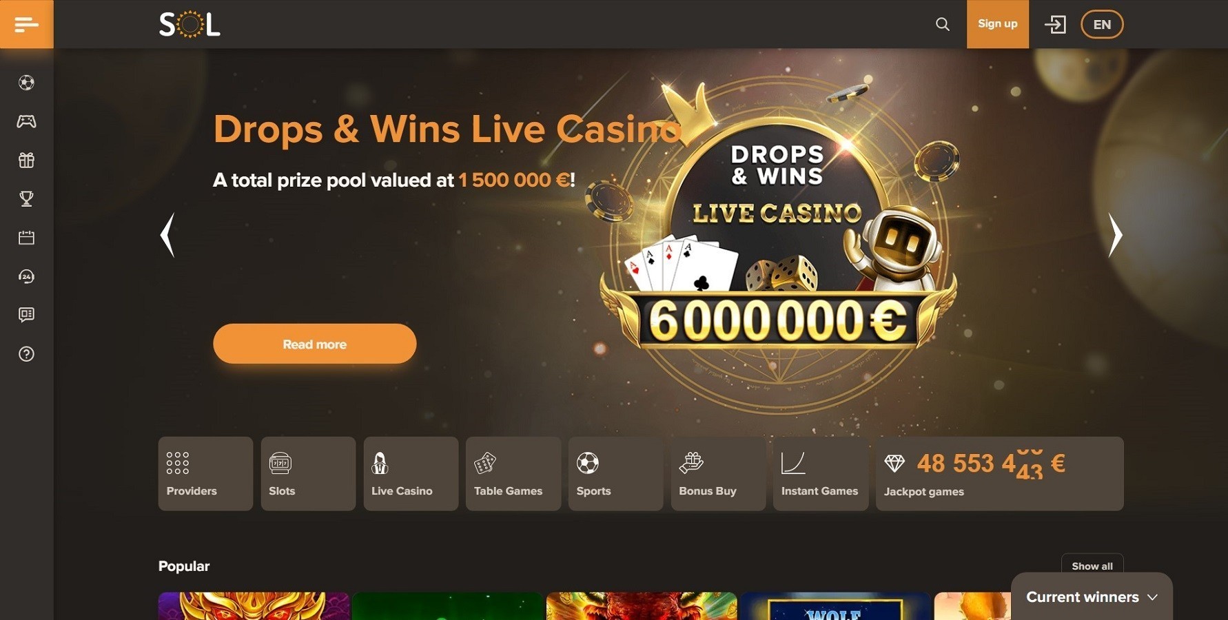 About Sol Online Casino