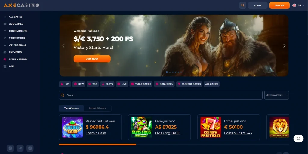 About Axe Casino