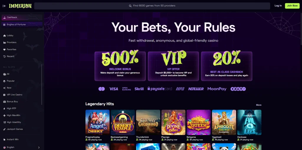 About Immerion Casino