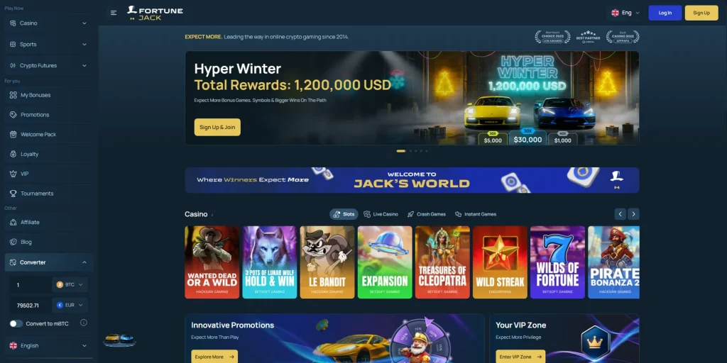 Über FortuneJack Casino