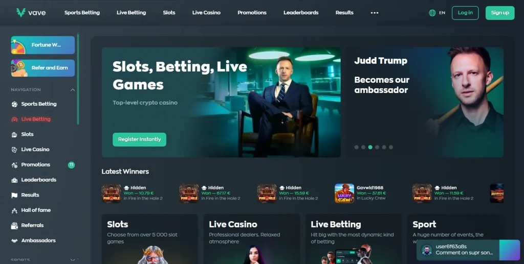 About Vave Casino