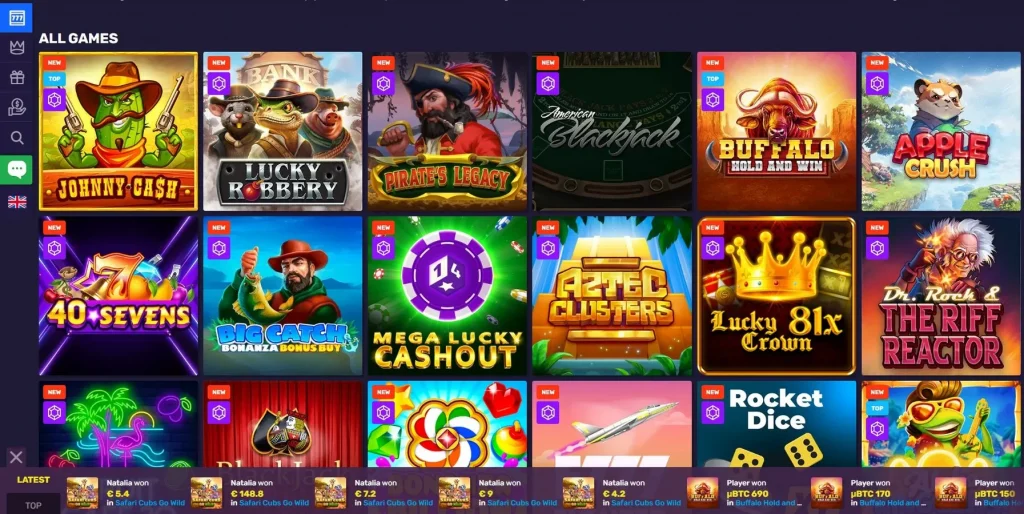 Slots bei BitcoinCasino.io