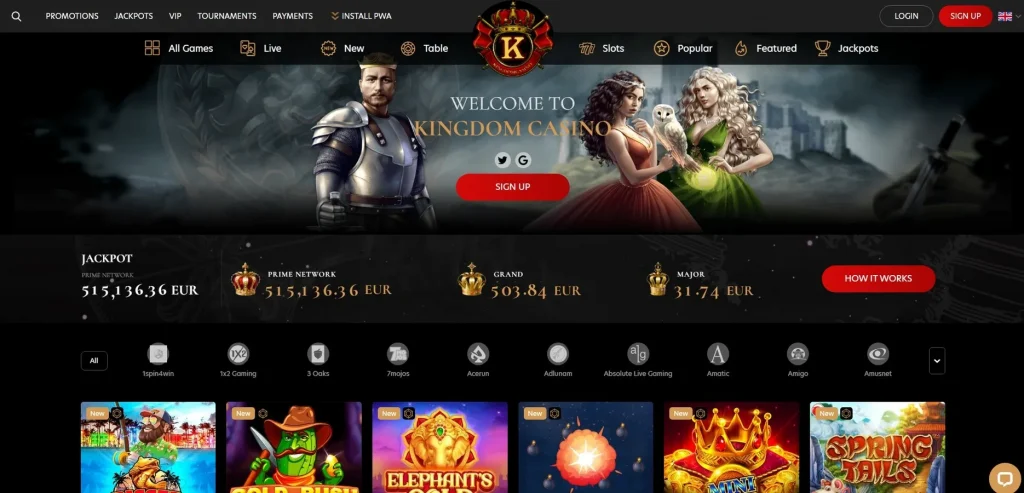 Sobre o Kingdom Casino