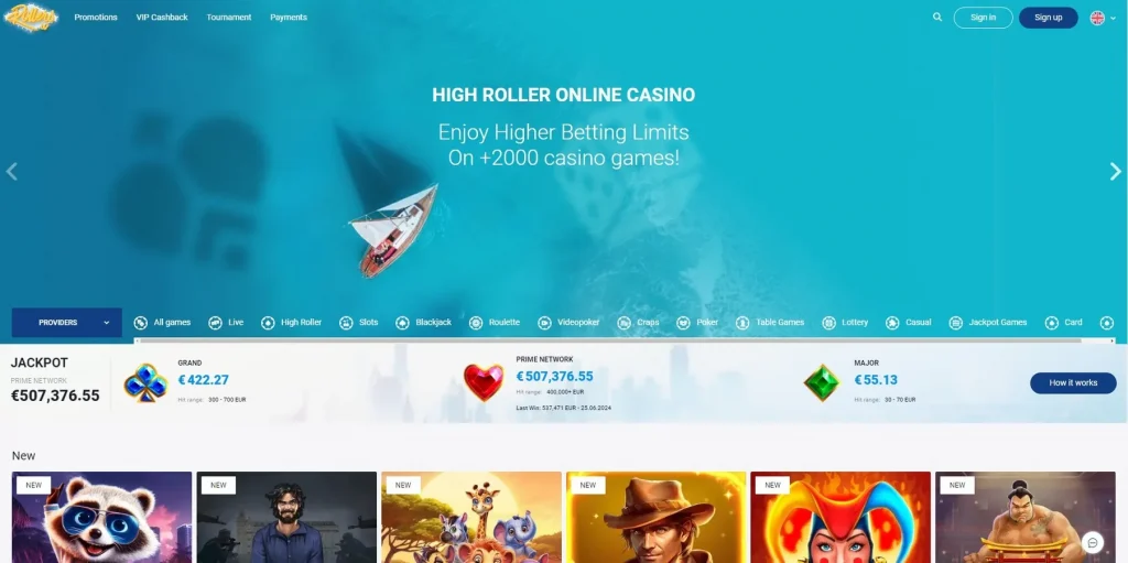 Acerca de High Roller Casino