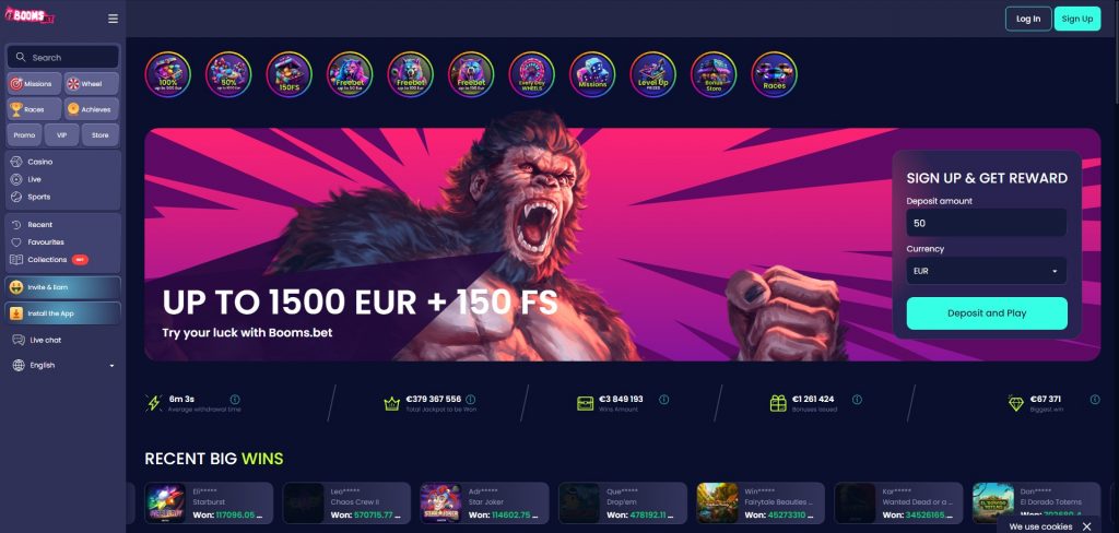 Über BoomsBet Casino