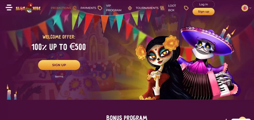 Welcome Bonus at SlotVibe Casino