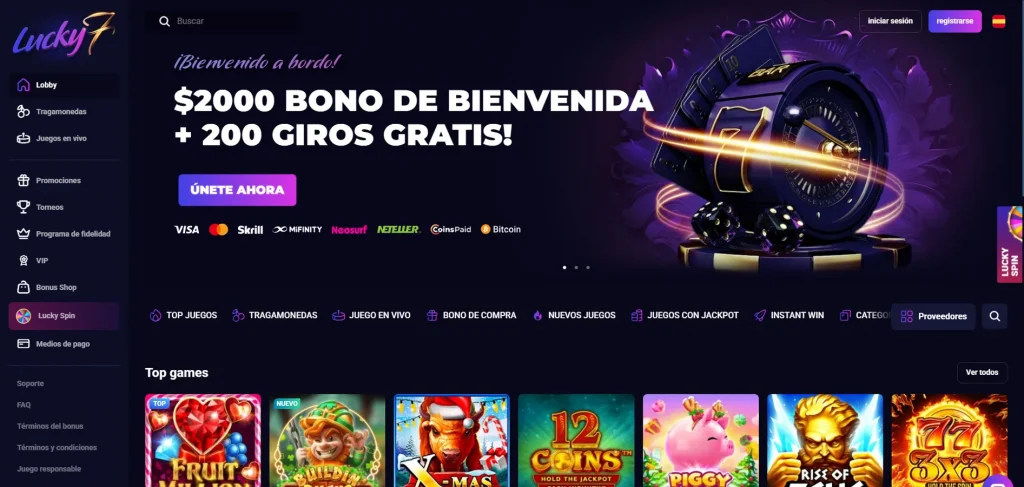 Acerca de Lucky7even Casino