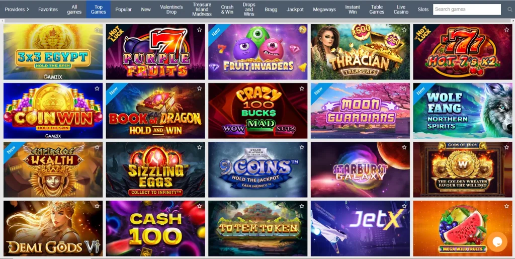 Games and Providers at Kikobet Casino