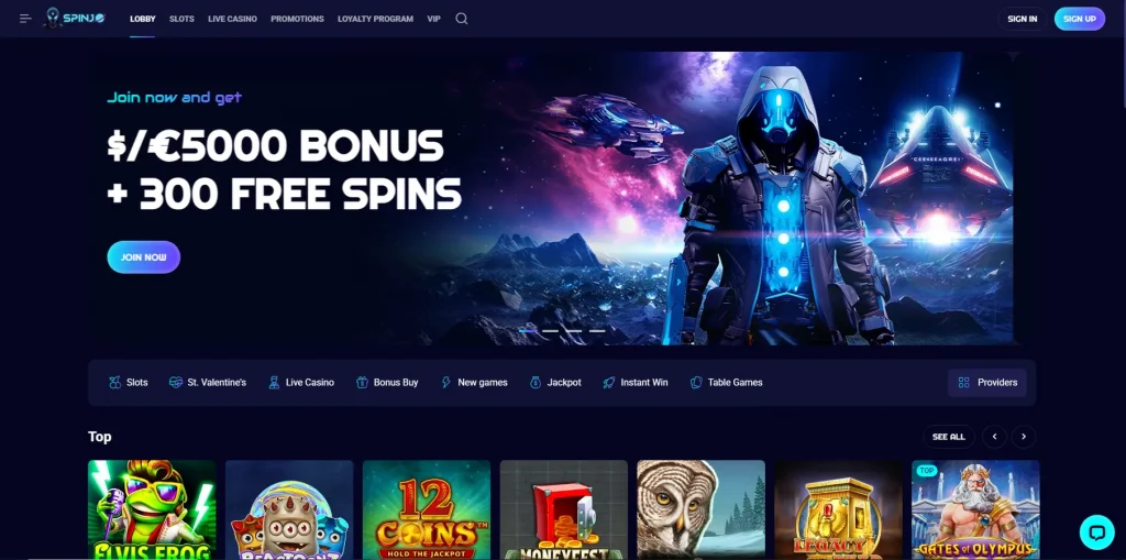 Acerca de Spinjo Casino