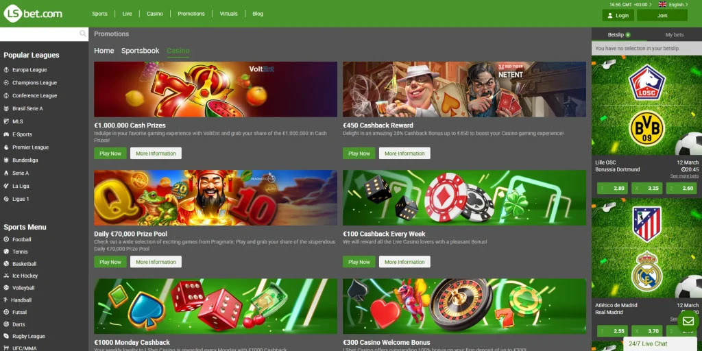 Bonuses and Promotions at LSbet Casino