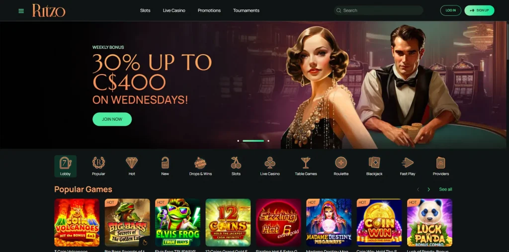 Acerca de Ritzo Casino