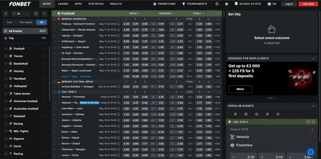 Apostas Esportivas na Fonbet