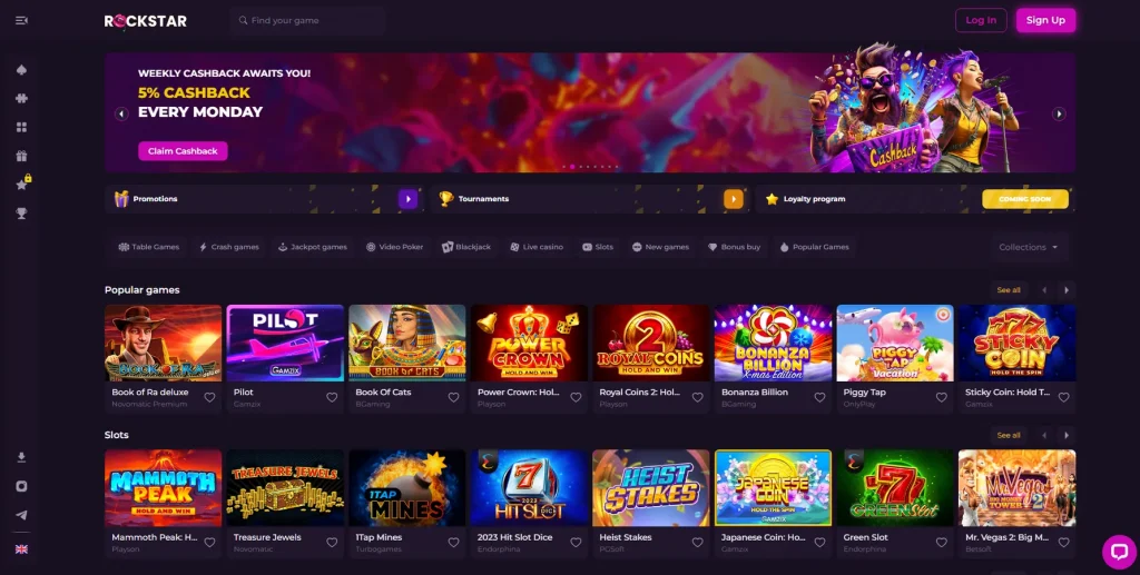 Über Rockstar Casino