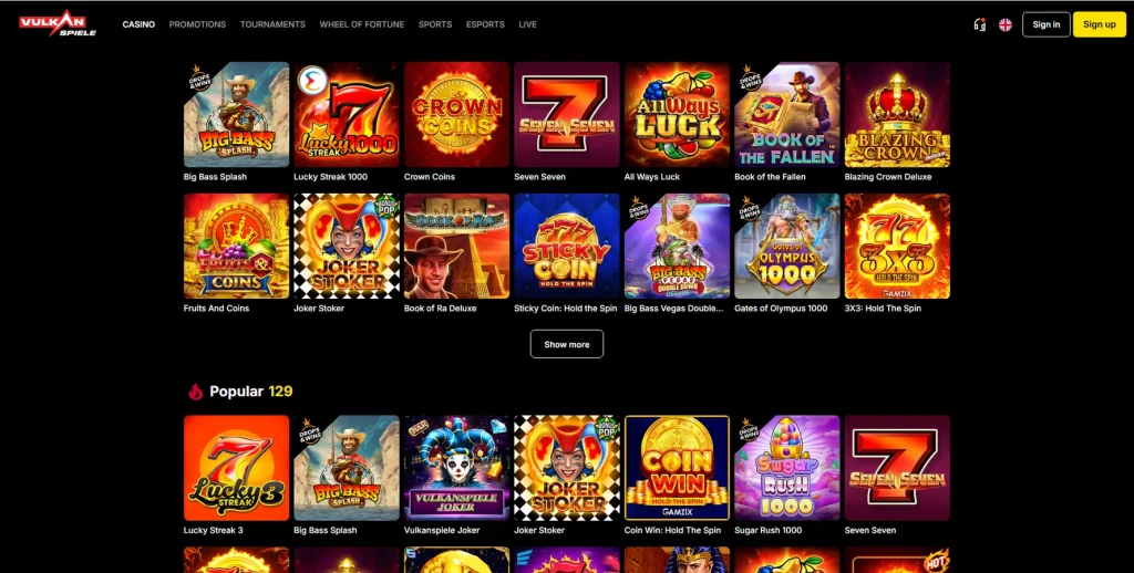 Game Selection & Software
