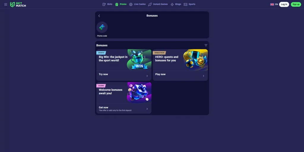 Promociones y recompensas para jugadores