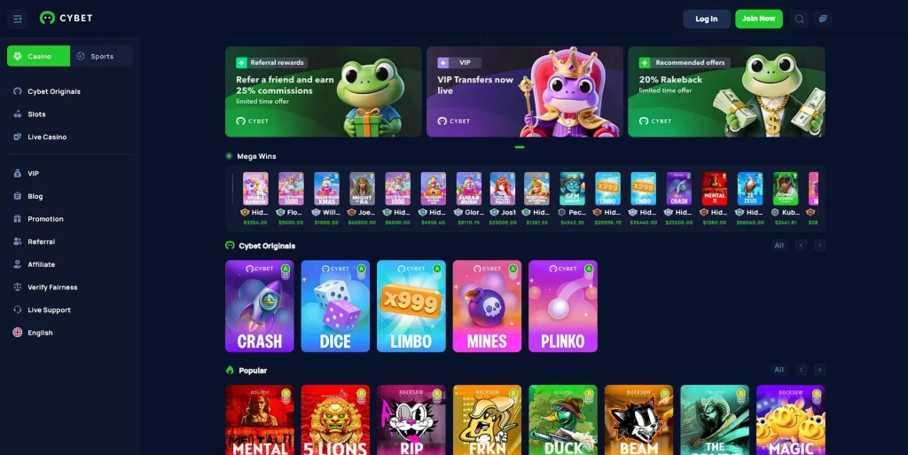 Über Cassino Cybet