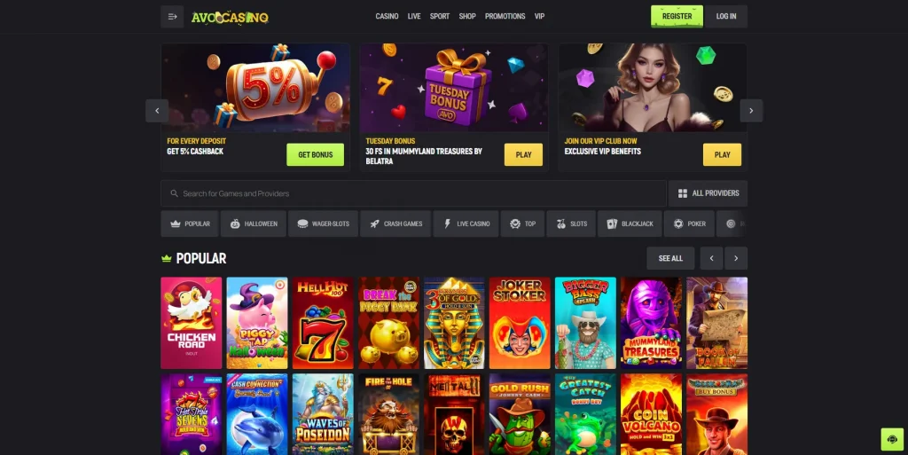 Sobre o Avo Casino
