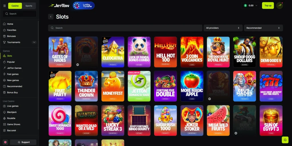 Games & Software Providers