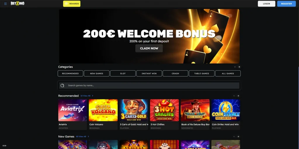 About Casino Betzino