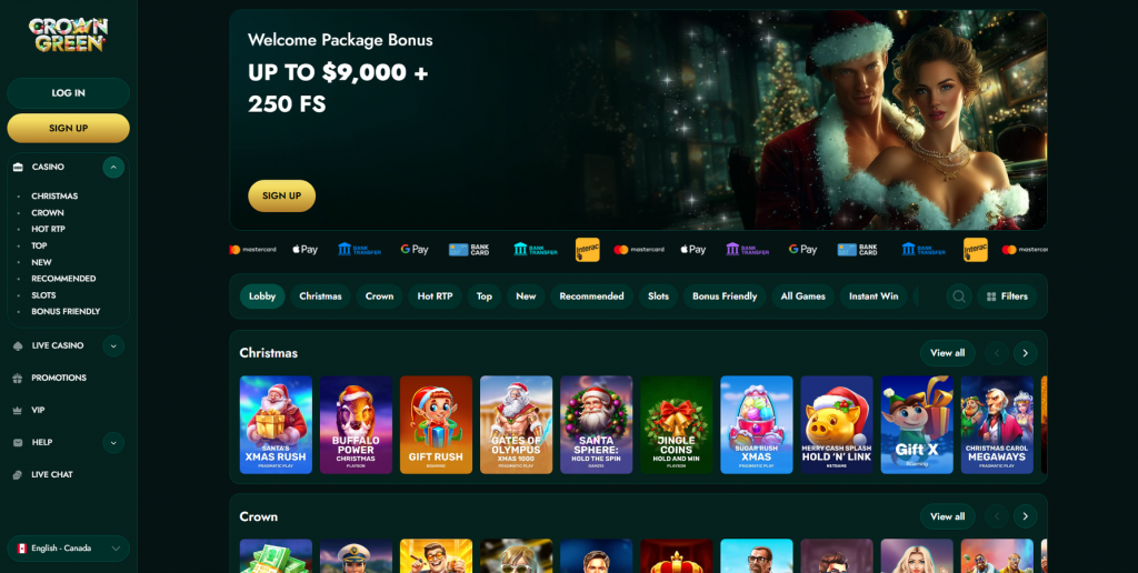 About at Crowngreen Casino