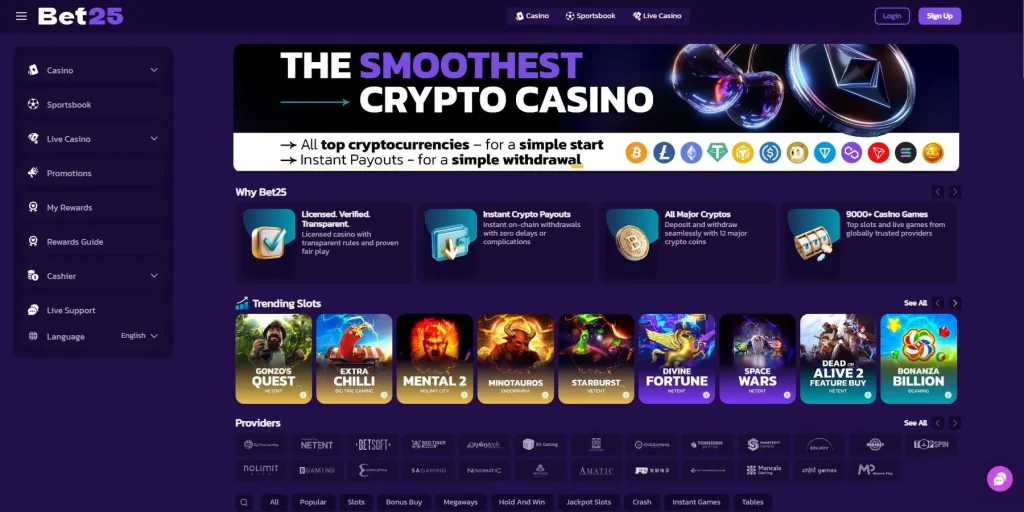 Sobre o Bet25 Casino