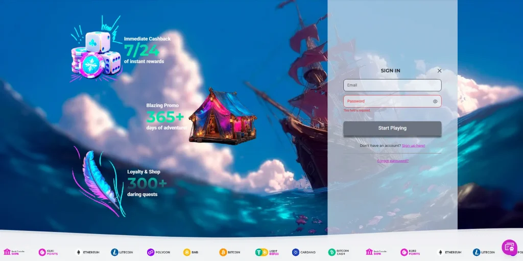 Como se registrar no KukiMuki Casino