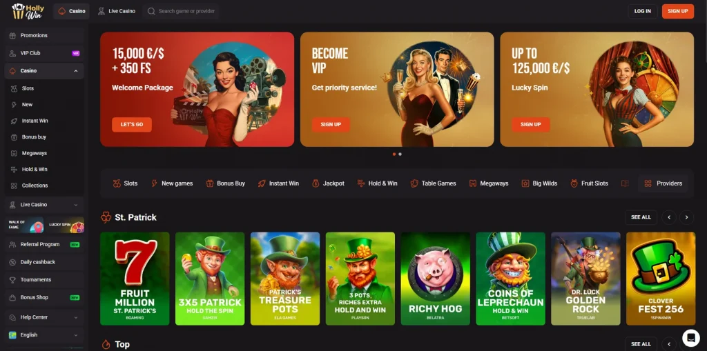 Acerca de HollyWin Casino