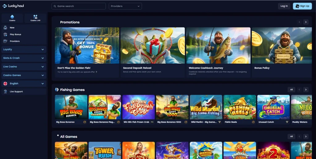 Acerca de LuckyHaul Casino