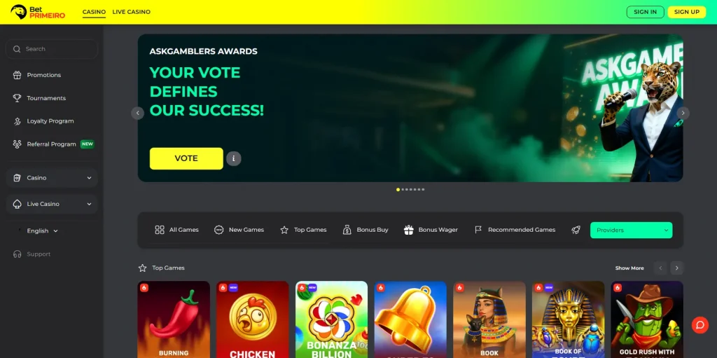 About at BetPrimeiro Casino 