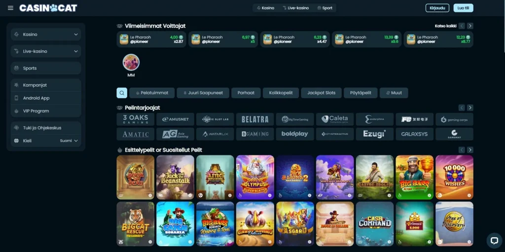 Sobre o Casinocat Casino