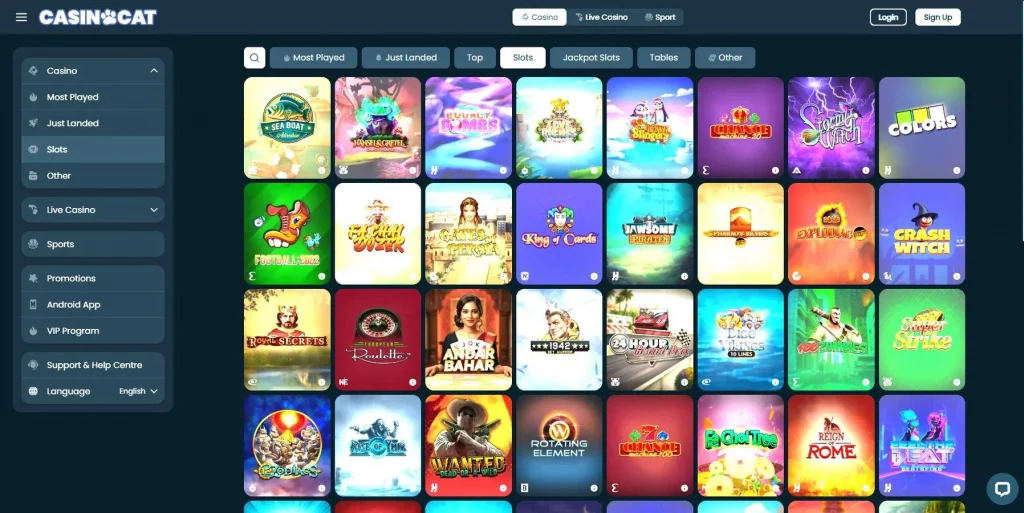 Caça-Níqueis no Casinocat Casino