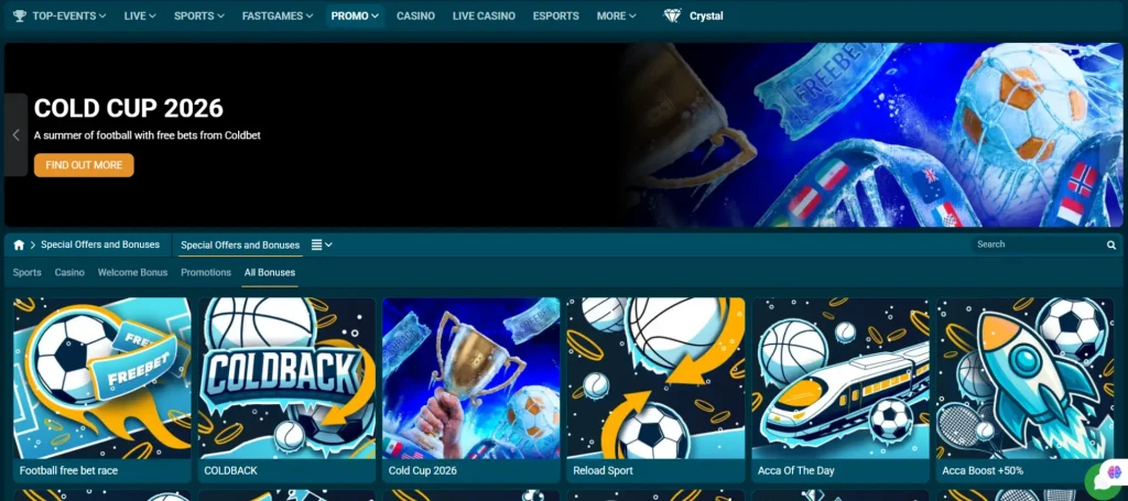 Bônus e Promoções do Coldbet Casino
