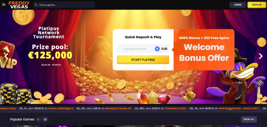 Über Freddy Vegas Casino