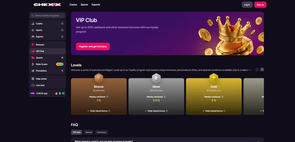 CHEXX VIP Program