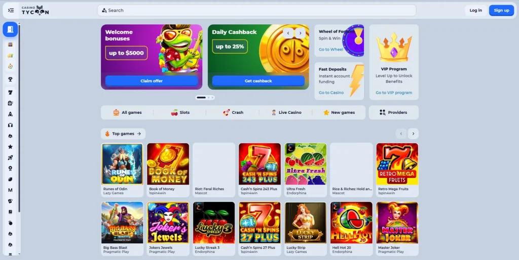 About Tycoon Casino